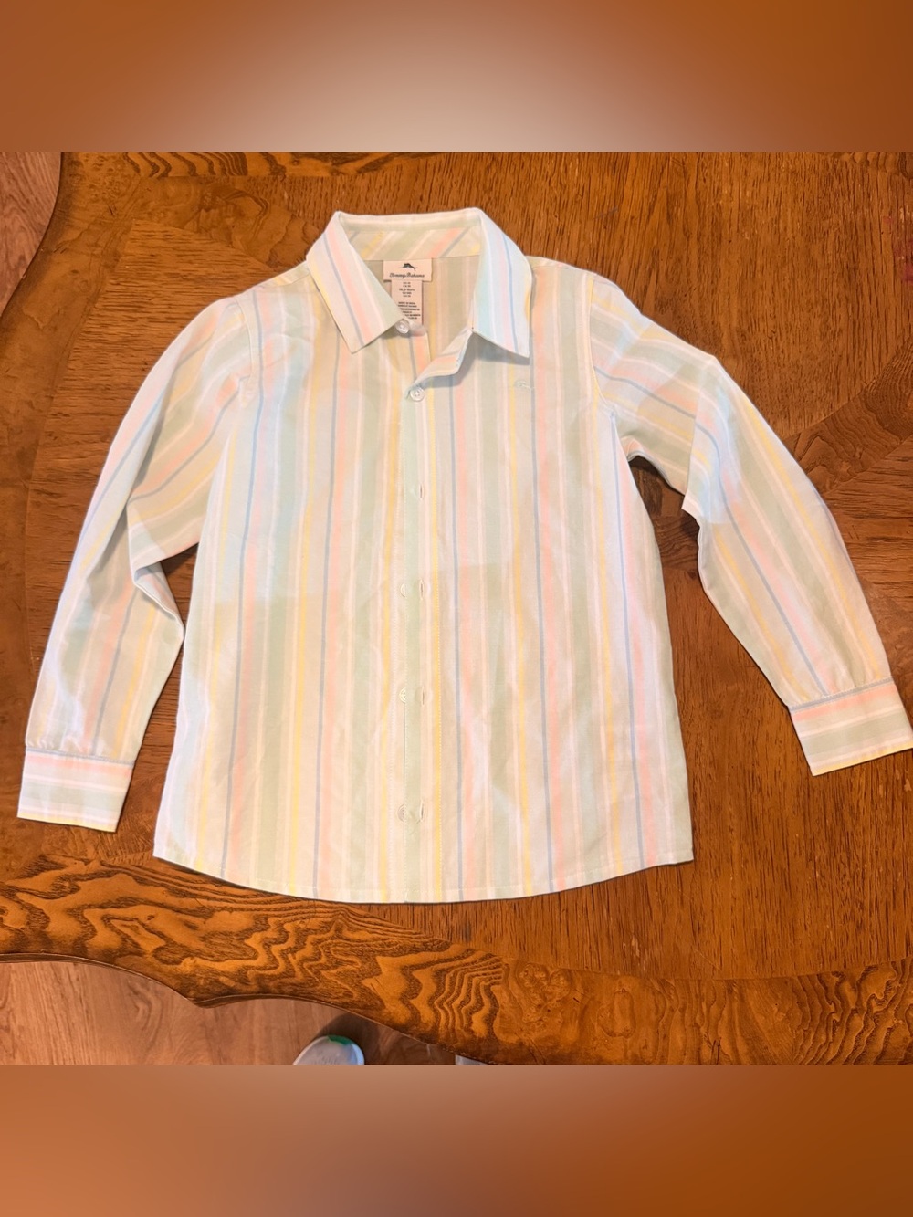Tommy Bahama Pastel Multicolor Stripe Button-Down Shirt